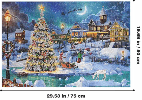 1000-Piece Christmas and Thanksgiving Holiday Jigsaw Puzzle