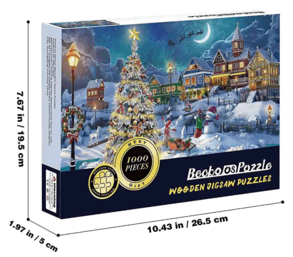 1000-Piece Christmas and Thanksgiving Holiday Jigsaw Puzzle