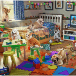 Christmas Tree and Fireplace Jigsaw Puzzle – 1000 Pieces Holiday Puzzle for Adults
