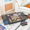 Foldable Jigsaw Puzzle Table with Cover and 6 Drawers for Adults & Kids