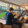 Foldable Jigsaw Puzzle Table with Cover and 6 Drawers for Adults & Kids