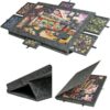 Foldable Jigsaw Puzzle Table with Cover and 6 Drawers for Adults & Kids