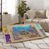 Tilt‑Adjustable Wooden Jigsaw Puzzle Table for 1,500‑Piece Puzzles – Portable Puzzle Board with Drawers, Recessed Sorting Trays & Removable Cover